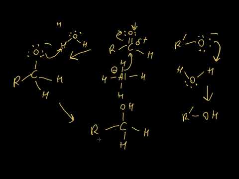სპირტების მიღება LiAlH4-ის გამოყენებით