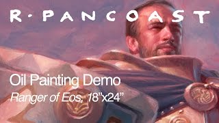 Oil Painting Time Lapse: Ranger of Eos for MtG