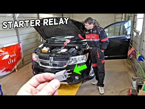 DODGE JOURNEY DOES NOT START NO CRANK STARTER RELAY LOCATION REPLACEMENT FIAT FREEMONT