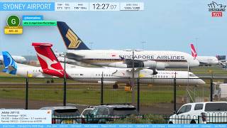 🔴LIVE - HIGH GUSTY WINDS Morning Rush Action @ Sydney Airport - 14.10.26 🔴