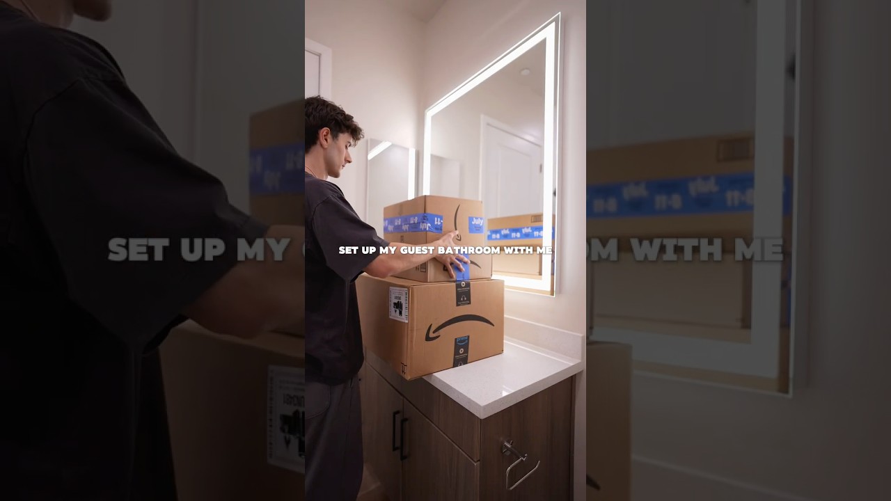Set up my guest bathroom with me ￼