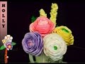 How to make paper flowers : Ranunculus