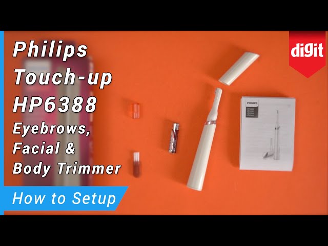Philips Touch up HP6388 Eyebrows, Facial & Body Trimmer - How to Setup -  YouTube