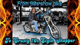 Softail Chopper From 90S To 70S Style - The Swim Shop Garage