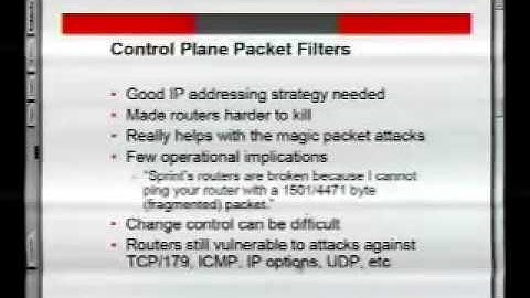 Implications of Securing Backbone Router Infrastructure