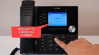 Mitel 6920 Handset - Hot Desk Log In and Log Out
