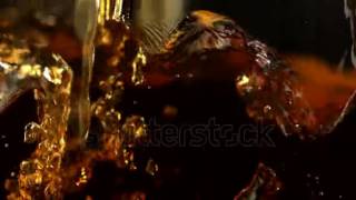 stock footage pouring brown color liquid shooting with high speed camera phantom flex
