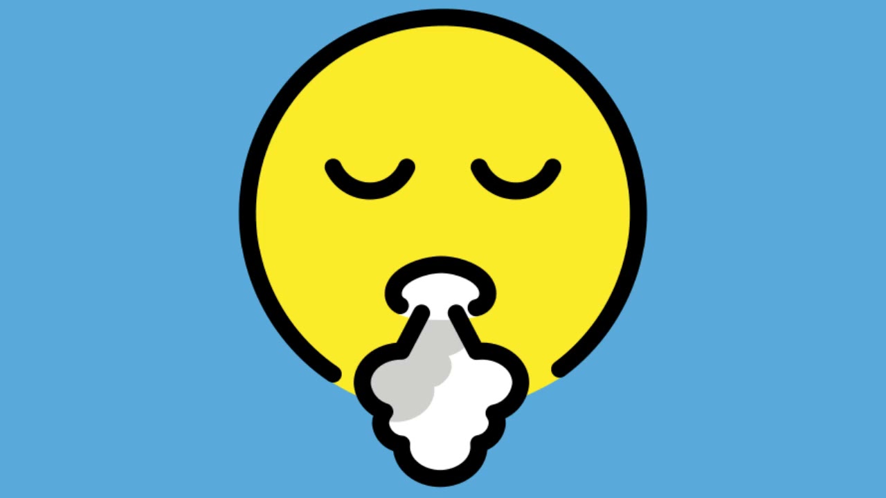 FACE EXHALING EMOJI MEANING, FACE EXHALING EMOJI exhaustion 