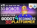 Godot 4 3D Platformer Lesson #19: 3D Rigged, Animated, Playable Character!