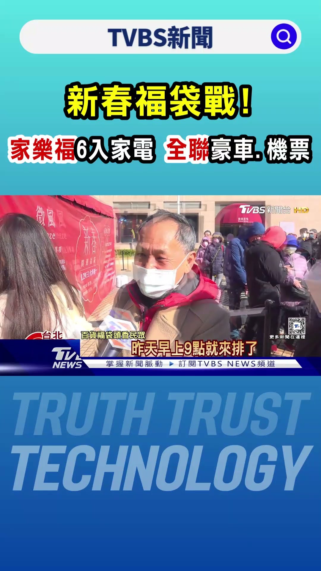 新春福袋戰! 家樂福「6入家電」 全聯「豪車.機票」｜TVBS新聞 @TVBSNEWS01