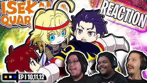 ISEKAI QUARTET 10, 11 & 12 FULL REACTION | REINHARDT OP AF!