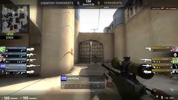 CS:GO mlg 3v1 AWP Clutch