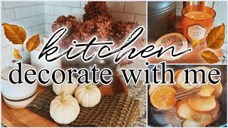 Cozy Fall Decorate With Me | Simple Kitchen Decorating ideas 2023