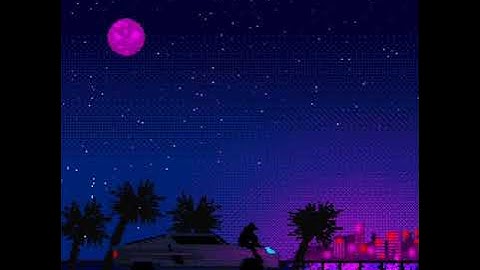 Pink night (dance monkey) pixel art
