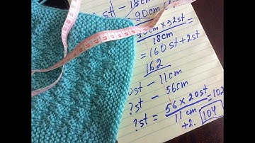 How to calculate number of stitches for your project. Video #83.