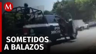 Balaceras en Apatzingán entre grupos criminales desatan caos