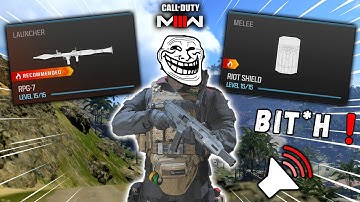 TROLLING with the RPG and riot shield on Call of Duty MW3!