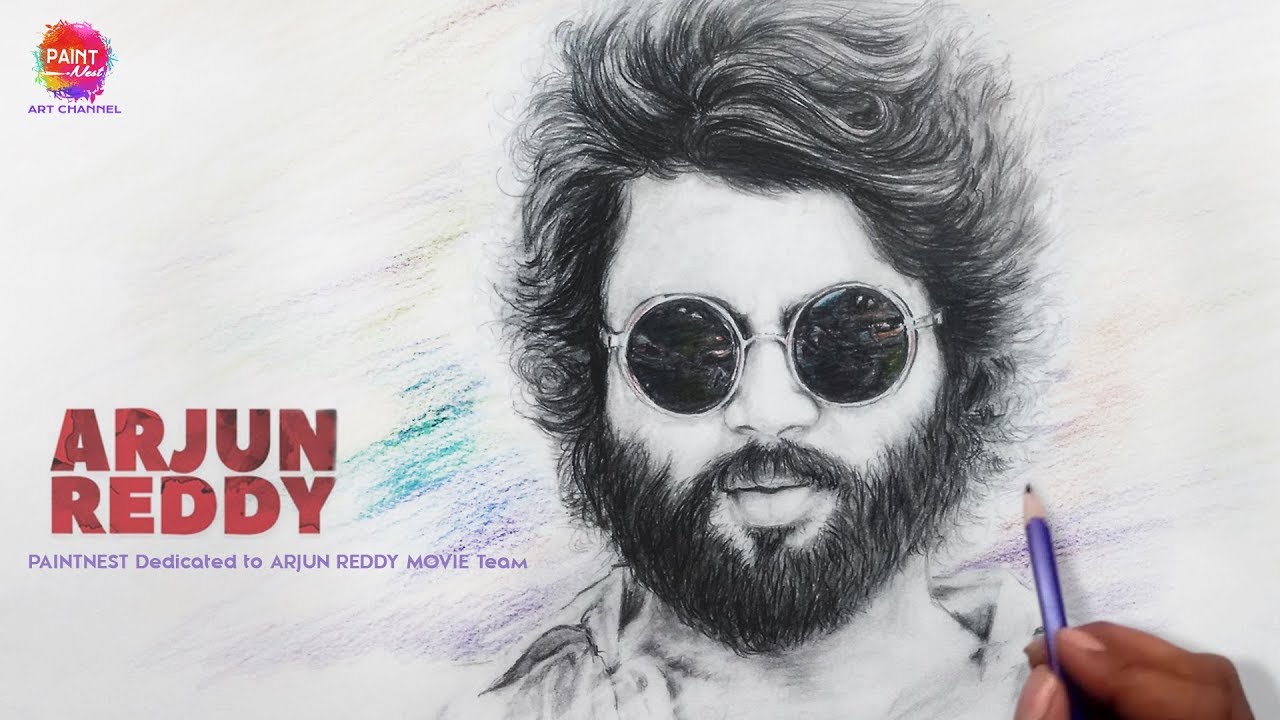 Arjun Reddy Koh i noor pencils Art online - YouTube