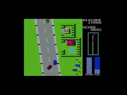 Road Fighter   MSX gameplay