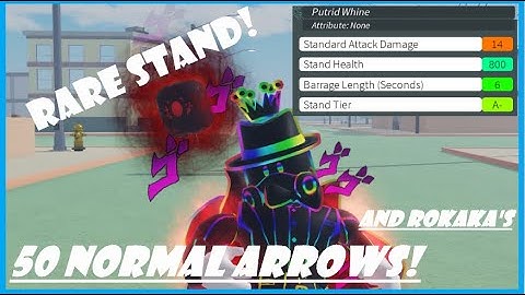 Using 50 Normal Arrows in Stand Upright! [Got Putrid Whine!] | Stand Upright | Roblox
