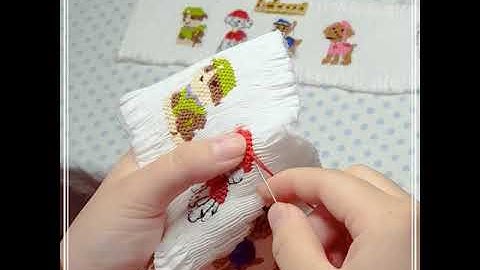 How to embroider favorite patterns on smocked fabric