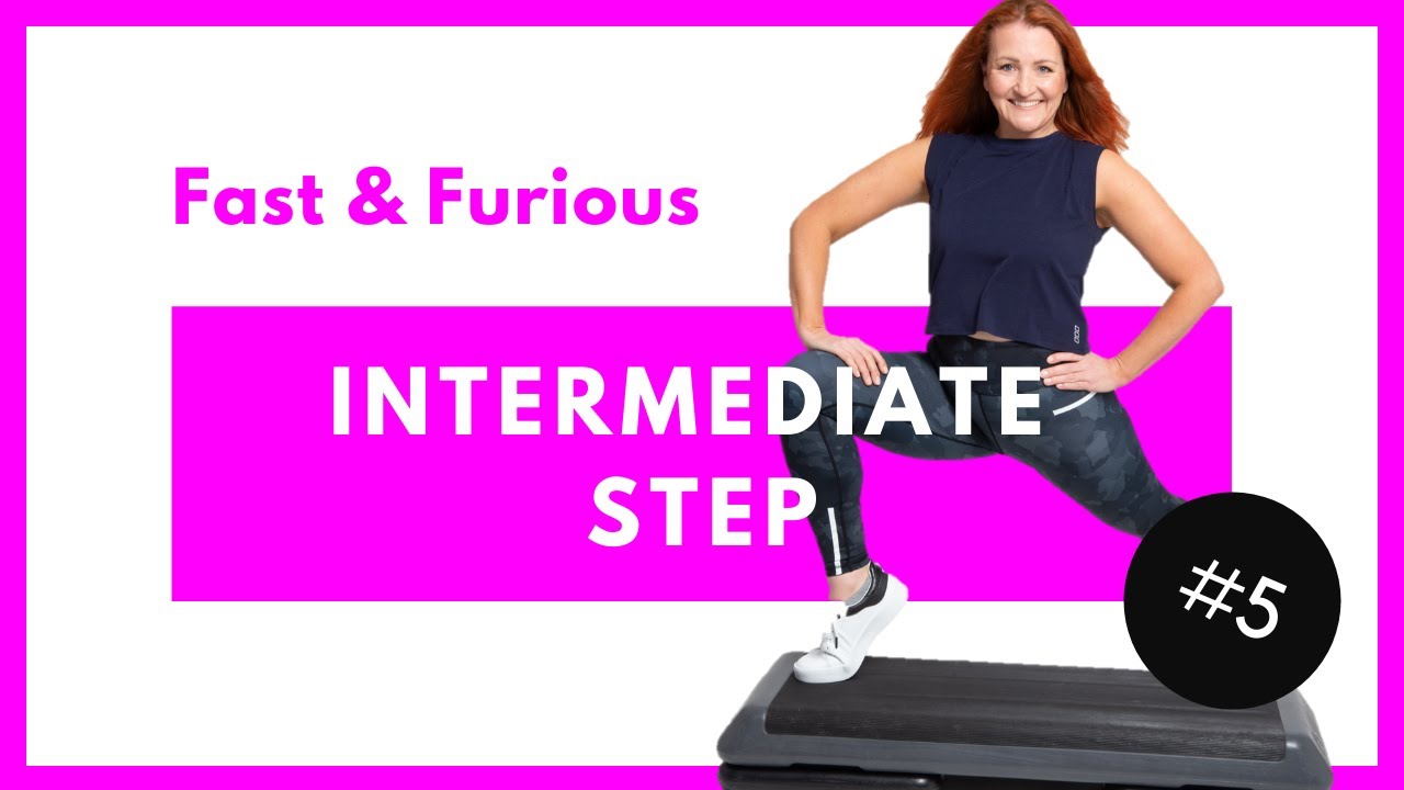 Step Aerobics Workout 🤍Intermediate #5 🤍 Fast & Furious - YouTube
