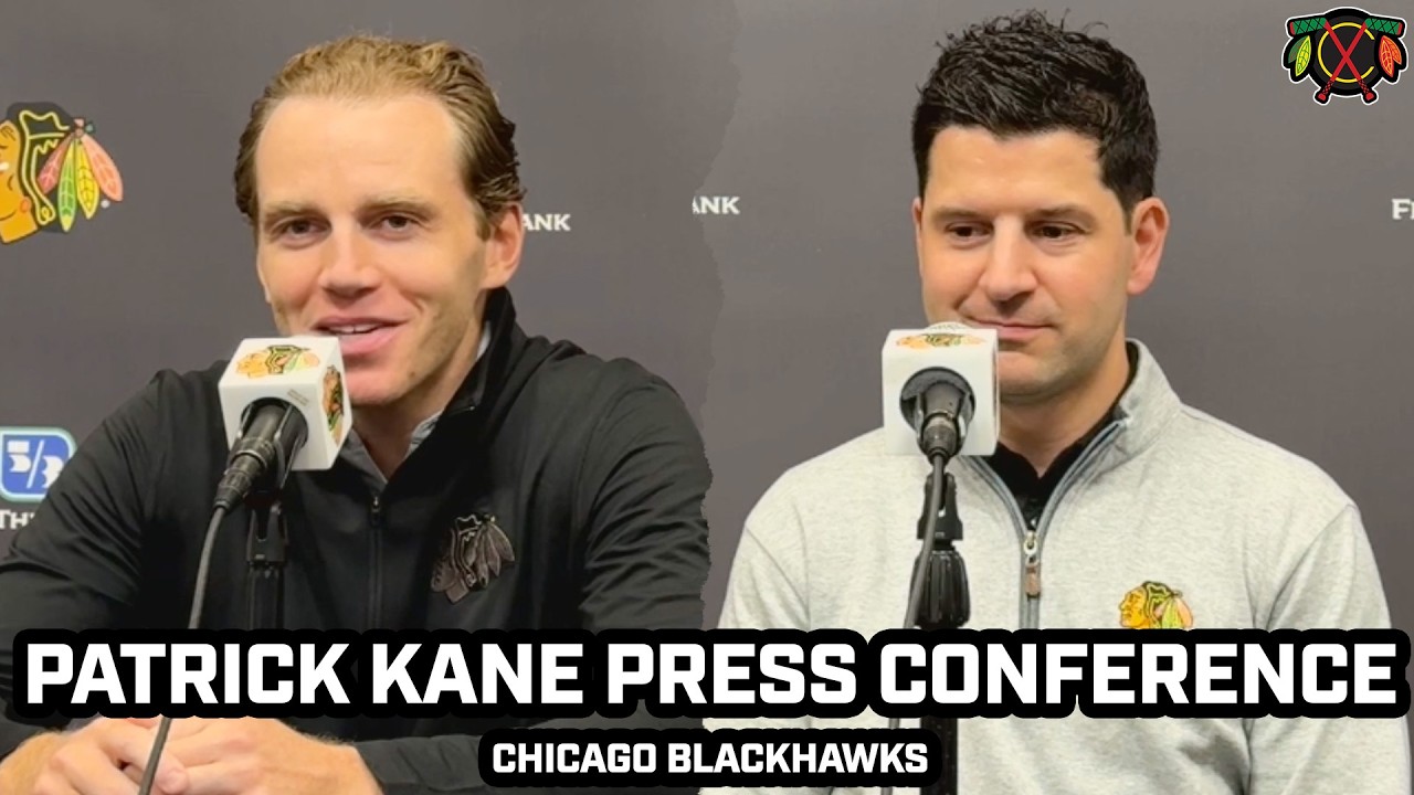 PRESS CONFERENCE: Patrick Kane & Kyle Davidson REACT to Kane's Return to the Chicago Blackhawks