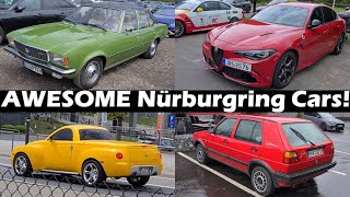 The AWESOME Cars Of The Nürburgring! W123 Roadtrip Pt2