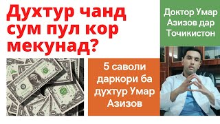 Доктор Умар Азизов, раками телефон, чои кабули беморон ва дигар саволхо...