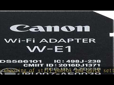Canon Wi-Fi Adapter W-E1 - YouTube