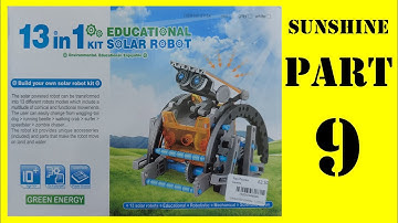 Beetle-bot in sunshine 🌞 13 in 1 Solar robot kit