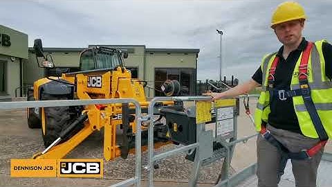 JCB 540-140 HiViz with Man Platform from Dennison JCB