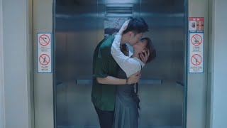 兩人從電梯一直熱吻到床上，激情四射一發不可收拾💕中国电视剧