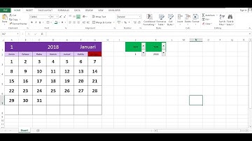 CARA MEMBUAT KALENDER OTOMATIS PADA EXCEL DENGAN MUDAH DAN CEPAT | VIDEO TUTORIAL