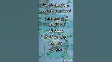 سورة آل عمران الآية ٣١