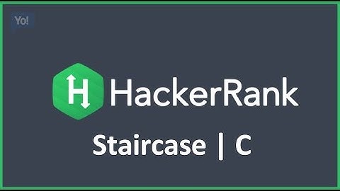 Staircase hackerrank solution in c /with @digitalscapeofficial