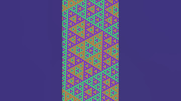RGB Sierpinski Triangle Infinite Zoom #fractal