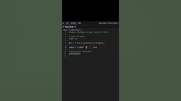RegEx Pattern Chameleon: Manipulating Strings with re.sub() in Python | #shortvideo #viral
