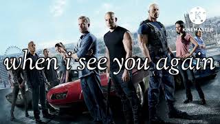 see you again - Wiz Khalifa (lyrics) #seeyouagain #paulwalker #song #music #songs #lyrics