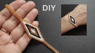 Seed bead bracelet making tutorial, easy beaded jewelry making tutorials