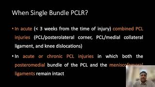 Single Bundle Vs Double Bundle PCL Reconstruction- Dr Sandeep Biraris