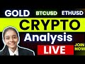 Crypto and Gold Live Analysis | Crypto Gold Learning 4 May #bitcoin #crypto #live #shorts