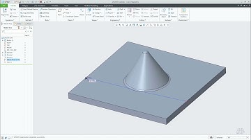Geodesic Curve between Two Points Creo 8
