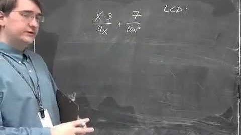 Honors Unit 10 - Video 1 - Adding and Subtracting - Monomial Denominators