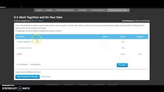 5-1 Work Together (Accounting II)