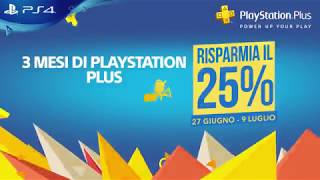 Playstation Plus Promozione 27 Giugno - 9 Luglio Ps4
