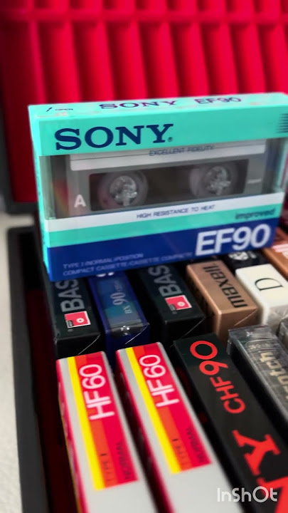 Compact cassettes from the 80s