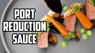 Port Wine Sauce for Lamb, Beef or Duck - (Port Reduction)
