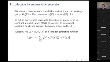 Dylan Butson - Vertex algebras from divisors on CY threefolds and perverse coherent extensions - 1