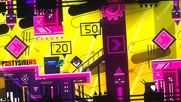 "PARTYSIRENS" 100% [Demon] by shodai1128 | Geometry Dash